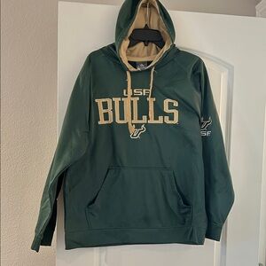 Knights Apparel USF Bulls Green Hoodie with Gold Accents
